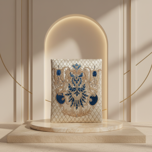 لوحة "الباروك الملكي" المُطرزة - فخامة الأزرق والذهب